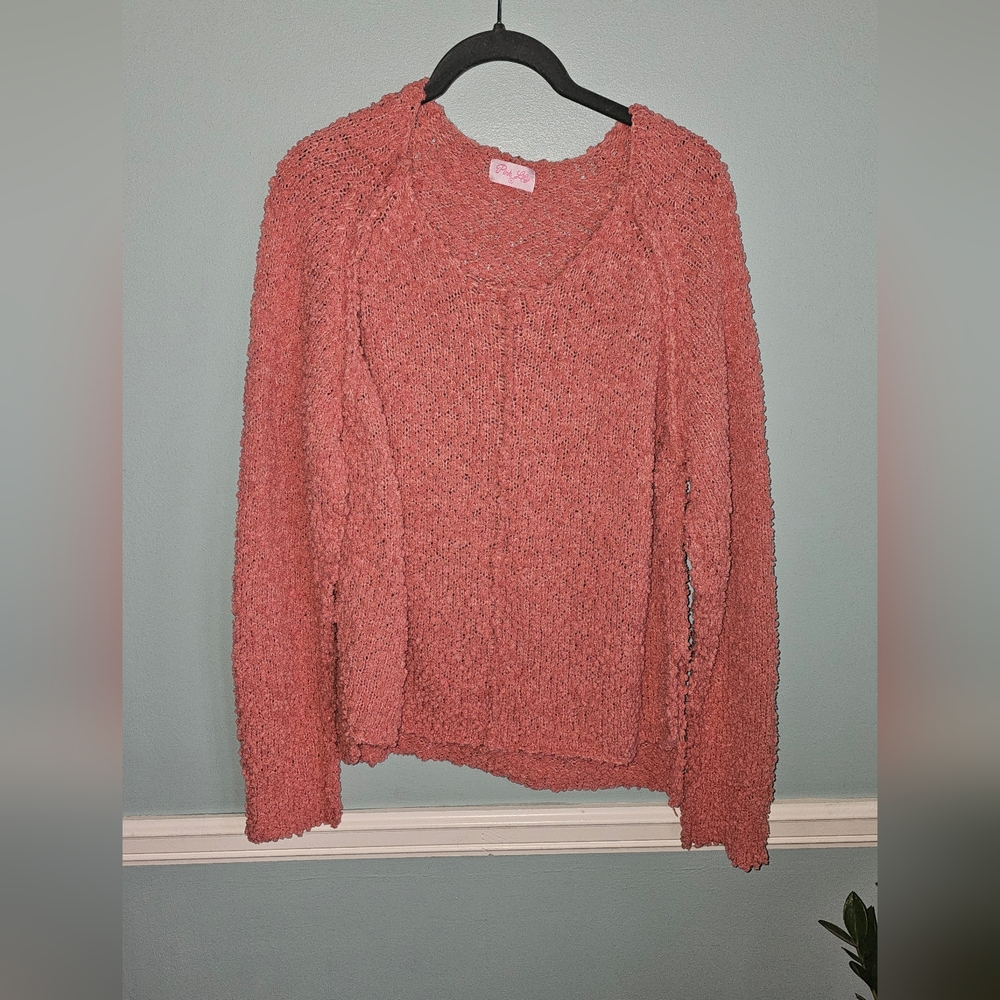 Pink Lily Pink Popcorn Sweater